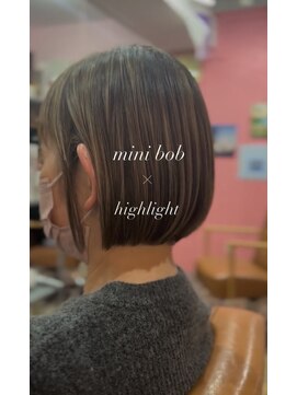 メロメロウ(Melo mellow) ミニボブ×ハイライト