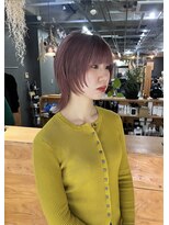 ルーシーバイパム 恵比寿(Lucy by PAM.)&nbsp;ショートウルフに合うピンクベージュ☆