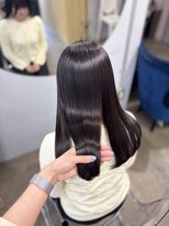 リラクオーレ 三宮 元町(LIRA CUORE)&nbsp;ラベンダーブラウン×髪質改善縮毛矯正