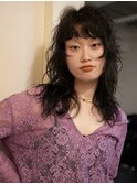 小顔ミディアムパーマミディアムデジタルパーマボブパーマ前髪