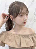 シースルーバングハッシュカットワンホンレイヤーフレンチバング