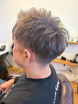 ヘアーグルーミング アイム(Hair &Grooming aim)&nbsp;【メンズカット】アップバングショート×シルバーカラー