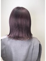 アッシュ 戸塚店(Ash)&nbsp;戸塚美容室/切りっぱなしボブ/ラベンダーピンク/髪質改善カラー