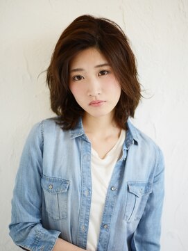 アース 横浜店(HAIR&MAKE EARTH) フェミニンクールミディ【EARTH横浜店】