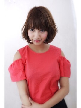美容室 パルス 静岡鷹匠店(PALS) 美顔効果なスッキリエアリーショートボブ