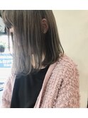 【アフロート/小笠原剛】ミルクティーカラーの切りっぱなしボブ