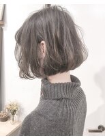 ヘアーアンドアトリエ マール(Hair&Atelier Marl)&nbsp;【Marl】ラベンダーベージュのふんわりボブ♪