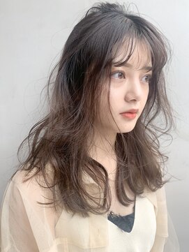 アルバム 銀座(ALBUM GINZA) ナチュフェミミディアム_アッシュブラウンネオウルフ_87074