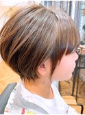 美シルエットショートボブ☆大人かわいい【30代/40代/50代】