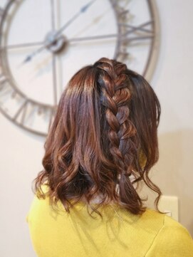 ヘアセットサロン ミント(Hair set salon MINT) 編み込みハーフアップ