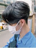前下がりセンターパート/スリークショート/サイドグラデーション