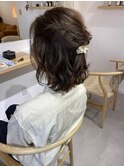 ハーフアップアレンジ
