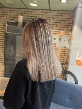 ラフ(LAFF) #黒髪#ボブルフ#ネビージュ#小顔#ワンレン