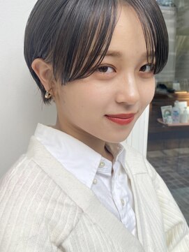 ガーデン タチカワ(garden tachikawa) 暗髪×束感ショート×小顔立体カット