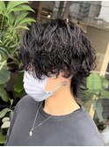 2.30代に人気◎大人のルードヘア波巻きツイストスパイラルパーマ