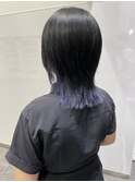 【インナーカラー】*ウルフ×インナーバイオレット*
