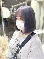 マイル 渋谷(mile)&nbsp;パープルカラー×ボブ