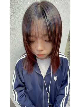 ベルフェミンキルン(Belle femin kilun) 顔周りレイヤーミディアムボブ