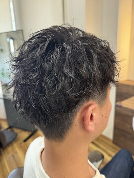 ちゃっかり 2ブロックパーマ