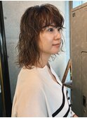 #カール#セミディ#パーマ#ミディアムパーマ