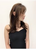 小顔レイヤーカット/ミディアムレイヤー/レイヤーロング