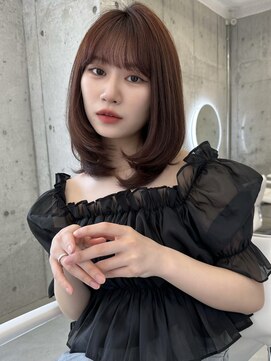 アイヴィ 表参道(IVY) 艶髪レッドブラウンレイヤーカット【肥田亜沙美】