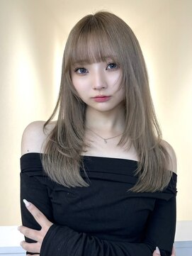 アイトーキョーエス 渋谷(AI TOKYO S) レイヤーカット/シアーカラー/シルキーベージュ