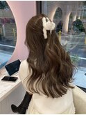 韓国ツヤカラーミルクティーブラウン
