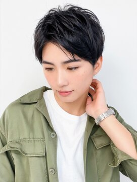 アース 綱島店(HAIR&MAKE EARTH) 爽やかメンズ☆無造作ツーブロックマッシュナチュラル黒髪