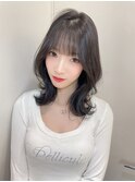 イメチェンヘアスタイル美髪のススメワイドバングブルーブラック