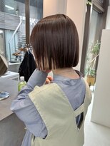 ミィ 表参道(mee.) 似合わせカット ボブヘア 縮毛矯正 ミニボブ 切りっぱなしボブ