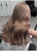 くびれヘア/アプリコットオレンジ/夏のヘアアレンジ/梅田