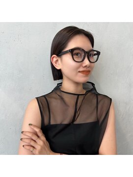 ノイ 銀座(noi) 顔周りレイヤーカットグレージュカラーくびれボブショートカット