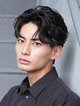 エリマ 横浜西口(elima) 横浜西口センターパートニュアンスパーマフェザーショート緩め