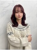 #ピンクブラウン#コテ巻き韓国風