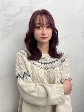 ボアップ 松山店(boappu) #ピンクブラウン#コテ巻き韓国風