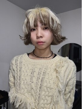 ケアブリーチ/デザインカラー/ハイトーン/ホワイト