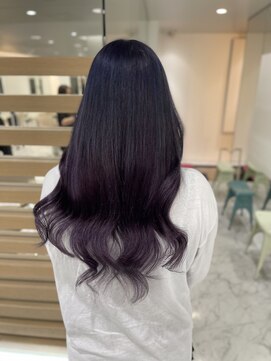 エクステ　シールエクステ　ロング　ラベンダー