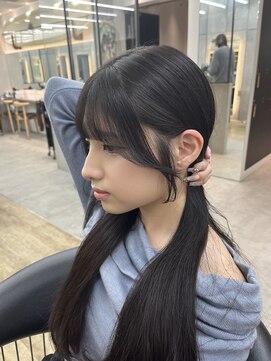 ロンドシエル 横浜(Lond ciel) オリーブグレー/レイヤーカット/黒髪/マロンベージュ/横浜