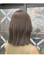 ブレス バイ ファースト 大和吉岡店(Breath by first) 【大和町美容室】イルミナ透明ブラウンベージュ&美髪オージュア