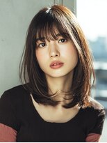 ダル 渋谷/表参道(DAL.)&nbsp;レイヤーカット/ダークグレージュ/ハッシュカット/前髪