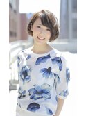 柔らかショートボブ簡単スタイリング
