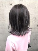 切りっぱなしボブ×ラフカール×質感ボブ×抜け感ハイライト