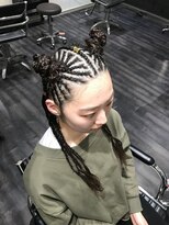 ミミック (mimic)&nbsp;【派手髪】デザイン全頭コーンロウ【特殊ヘア】