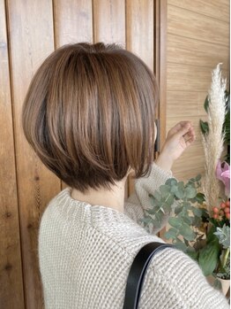 ハルヘアアンドアイラッシュ(Halu hair & eyelash)の写真/【西条市/小松町】センス・技術が問われるショートスタイルは[Halu]におまかせ！綺麗なシルエットが続く＊