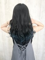 ラッズプラスエイチ(Lads+h)&nbsp;【Lads+h 】裾カラー　ジェイドグリーン