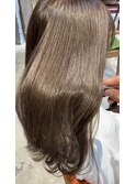 20代人気○艶カラー×ココアブラウンブリーチなしカラー◇中島