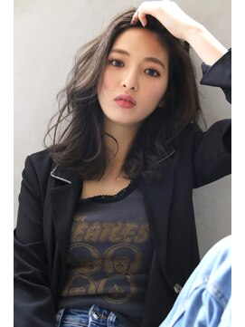 ブラン 広島本通(Blanc) 【Blanc/広島】グレーベージュ＿ダークアッシュ＿セミディ