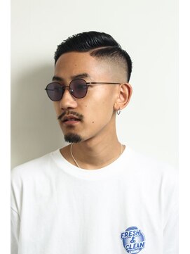 レンゲン(LENGEN) メンズかき上げニュアンスマッシュサイドパート韓国マッシュ