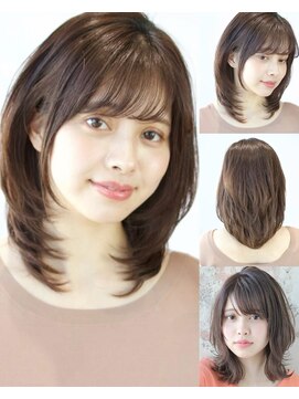 アフロート ルヴア(AFLOAT RUVUA) 小顔効果&耳掛けで《ー５歳》サイドバング×レイヤーカット★